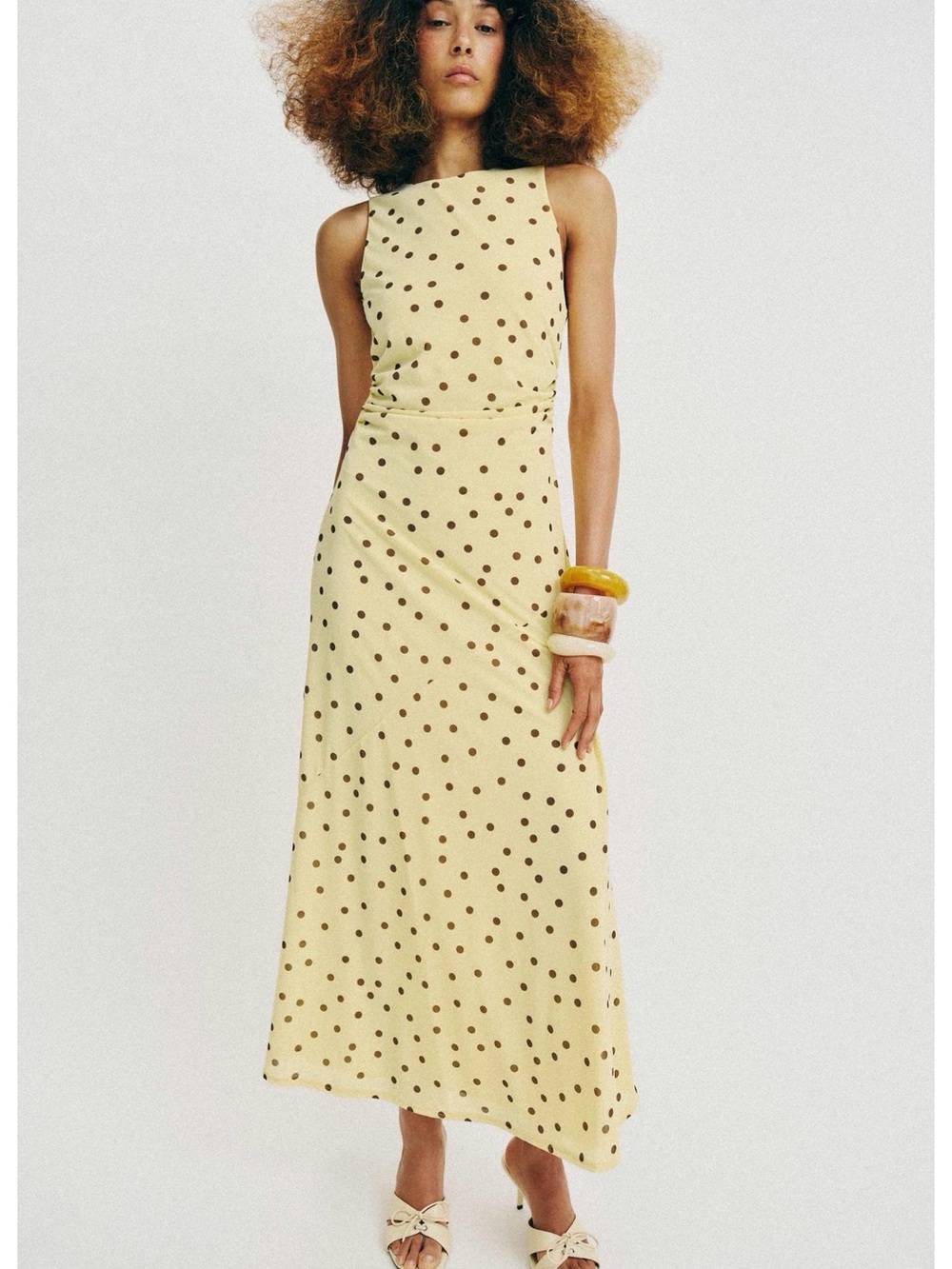 Zara FLOWY POLKA DOT DRESS